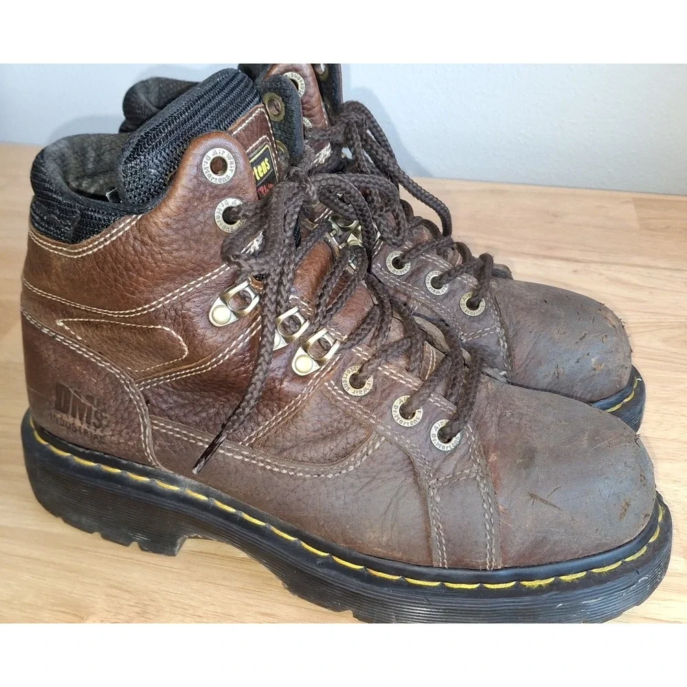 Dr. Martens AirWair Ironbridge Steel Toe Industrial Brown Boots Men's 8 READ